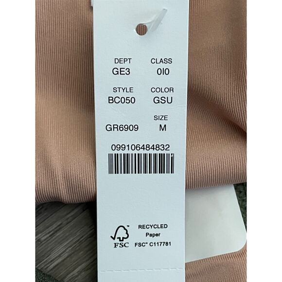 J. Crew Textured Curved-Waist Cheeky Bikini Bottom High Cut Olive Green Medium - Picture 12 of 16